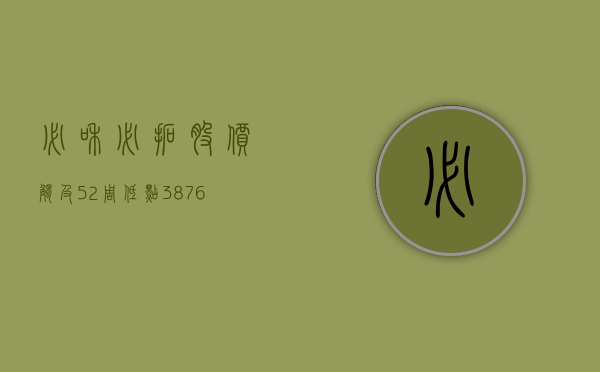 必和必拓股价触及52周低点38.76澳元